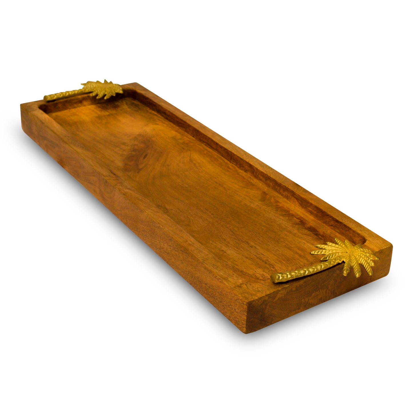 Golden Palm Serving Tray