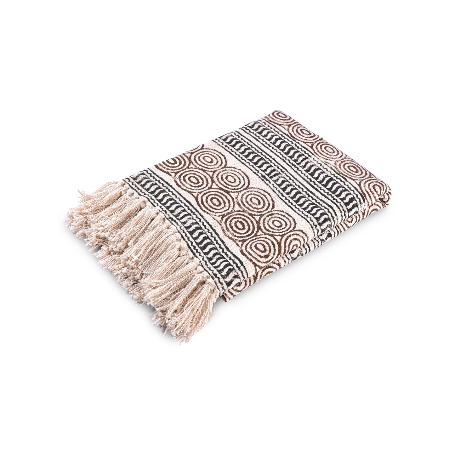 Brown Violetear Hand-Woven Throw