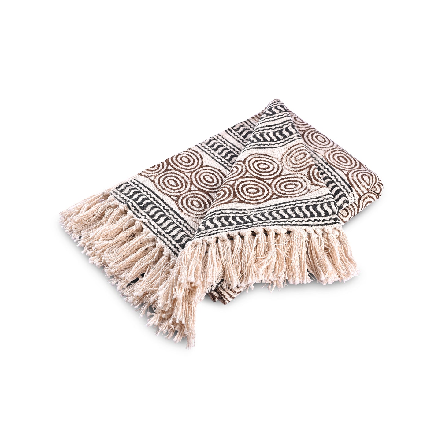 Brown Violetear Hand-Woven Throw