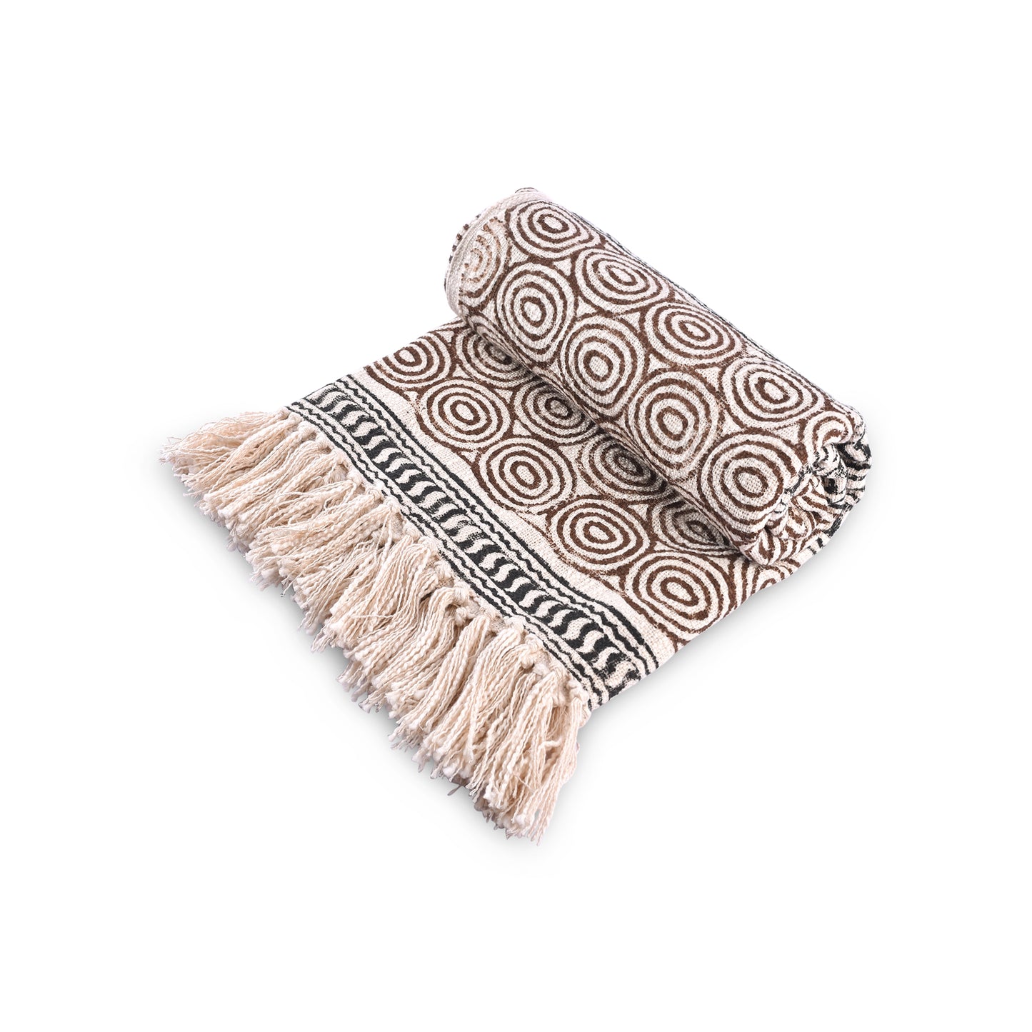Brown Violetear Hand-Woven Throw