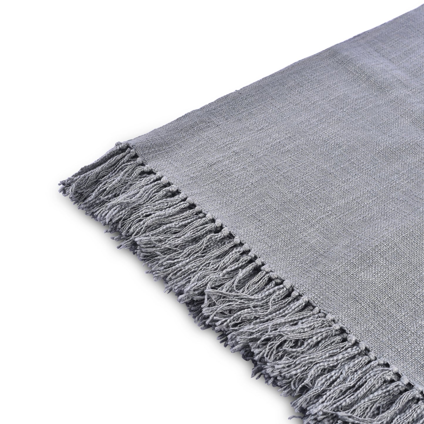 Smokey Gray Hand-Woven Throw
