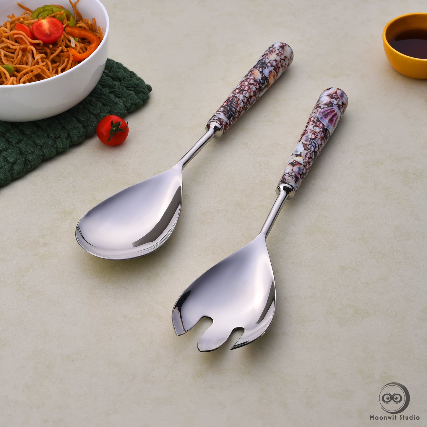 Akoya Salad Server Set