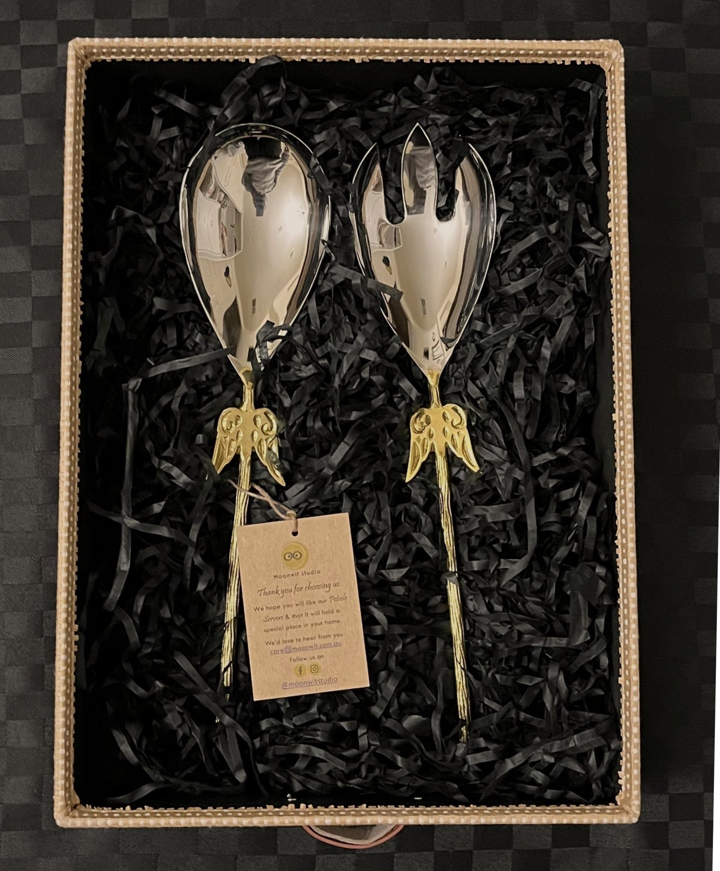 Salad Server Set Gift Box (Petiole Server Set)