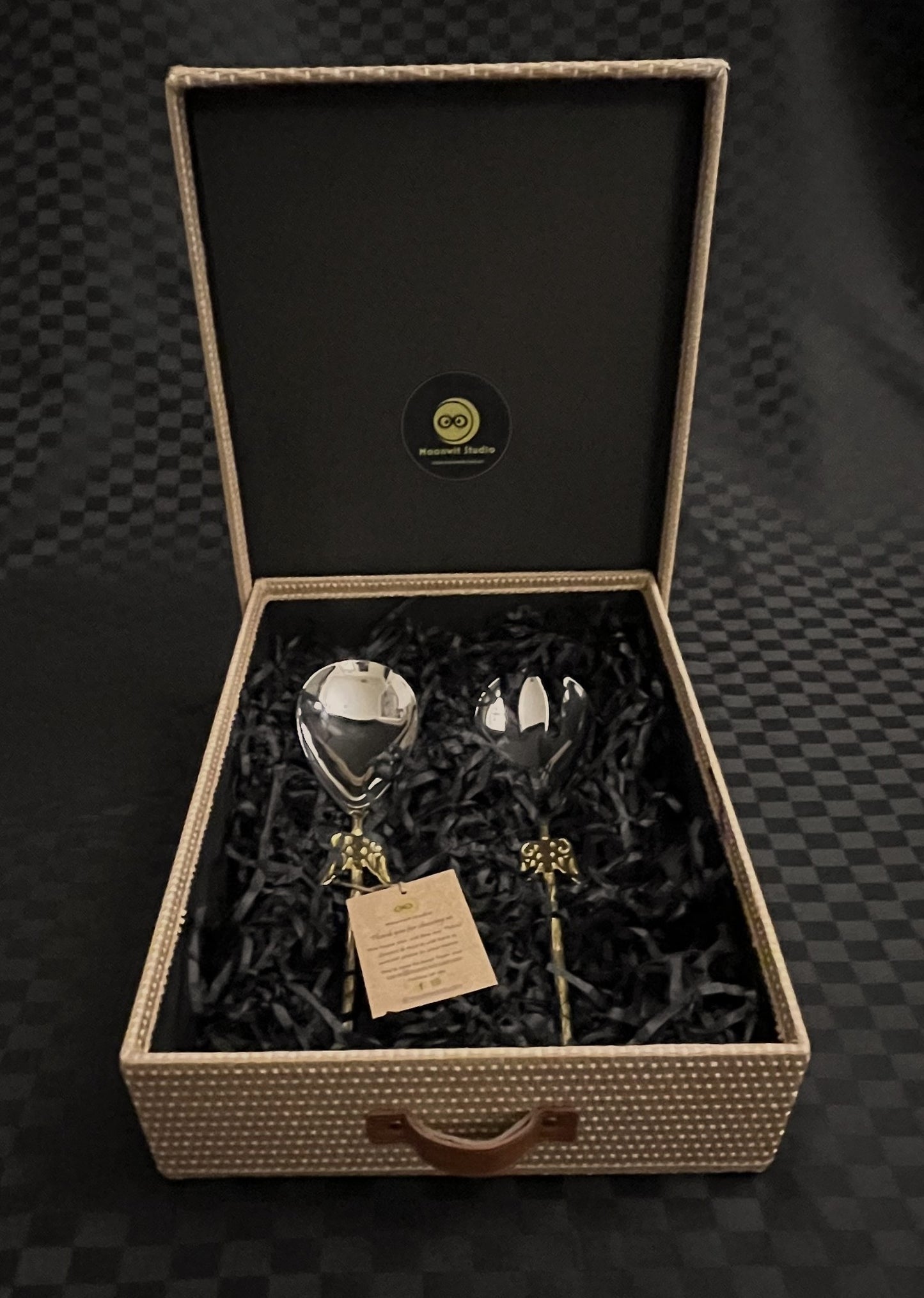 Salad Server Set Gift Box (Petiole Server Set)