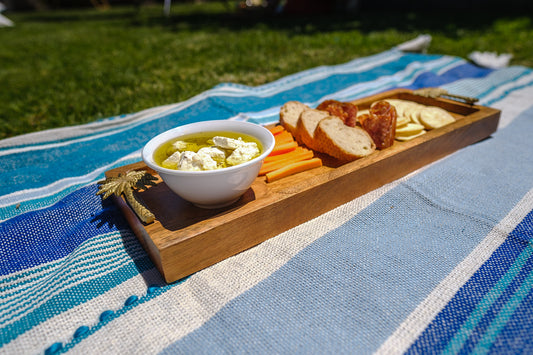 Golden Palm Serving Tray