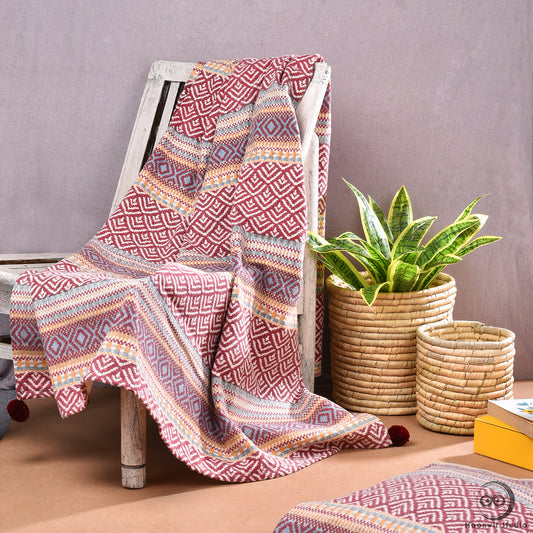 Rosella PomPom Throw