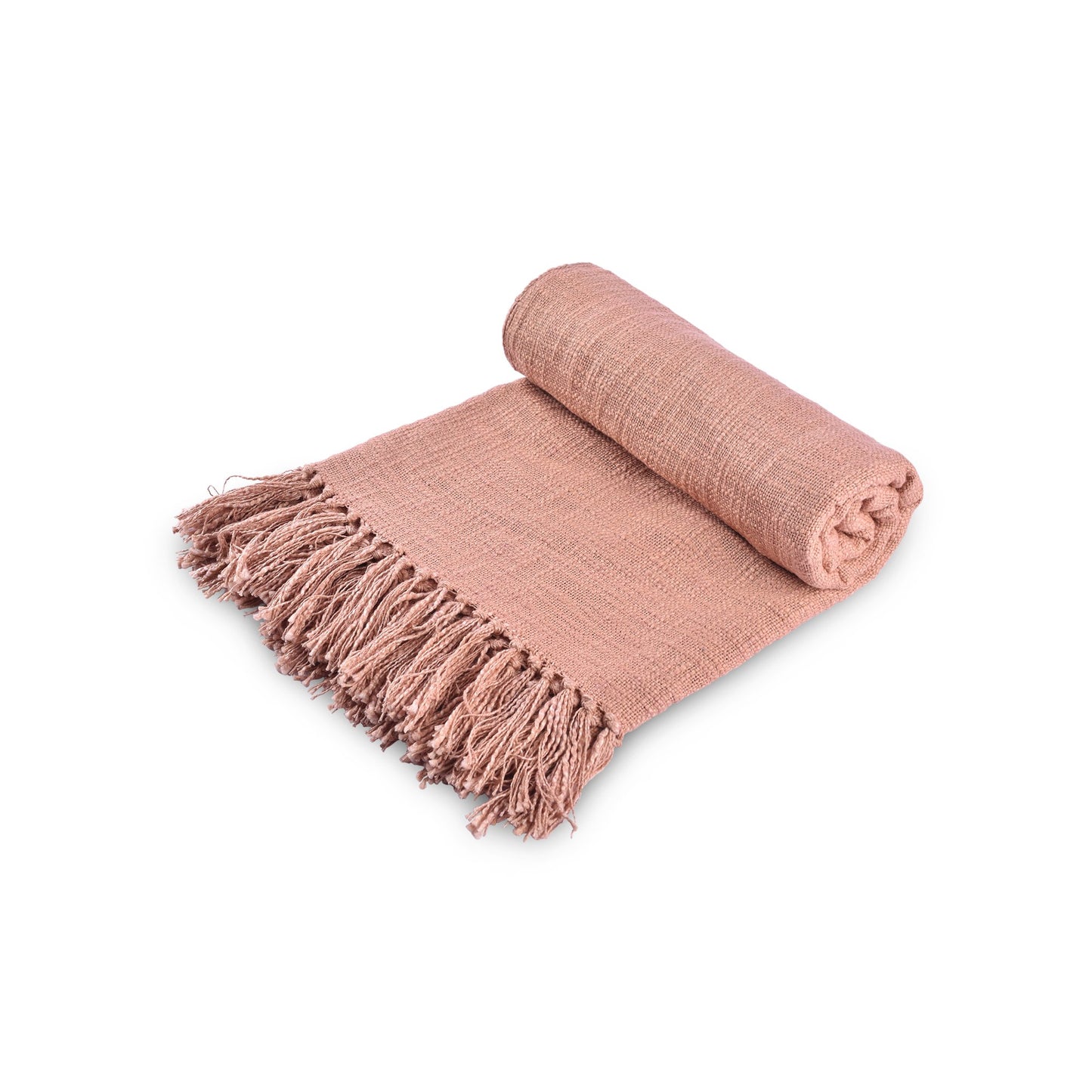 Faded Rust Hand-Woven Throw