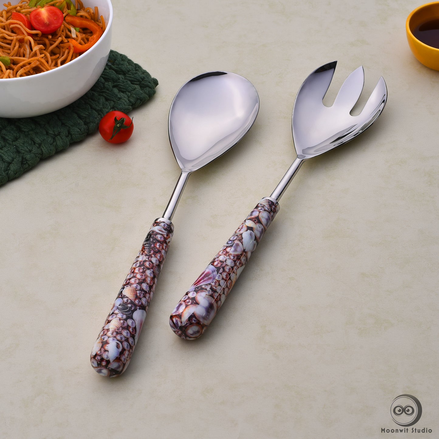 Akoya Salad Server Set